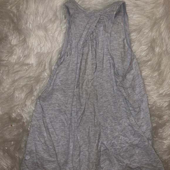 Lululemon Gray Tie Back Tank - Picture 1 of 2